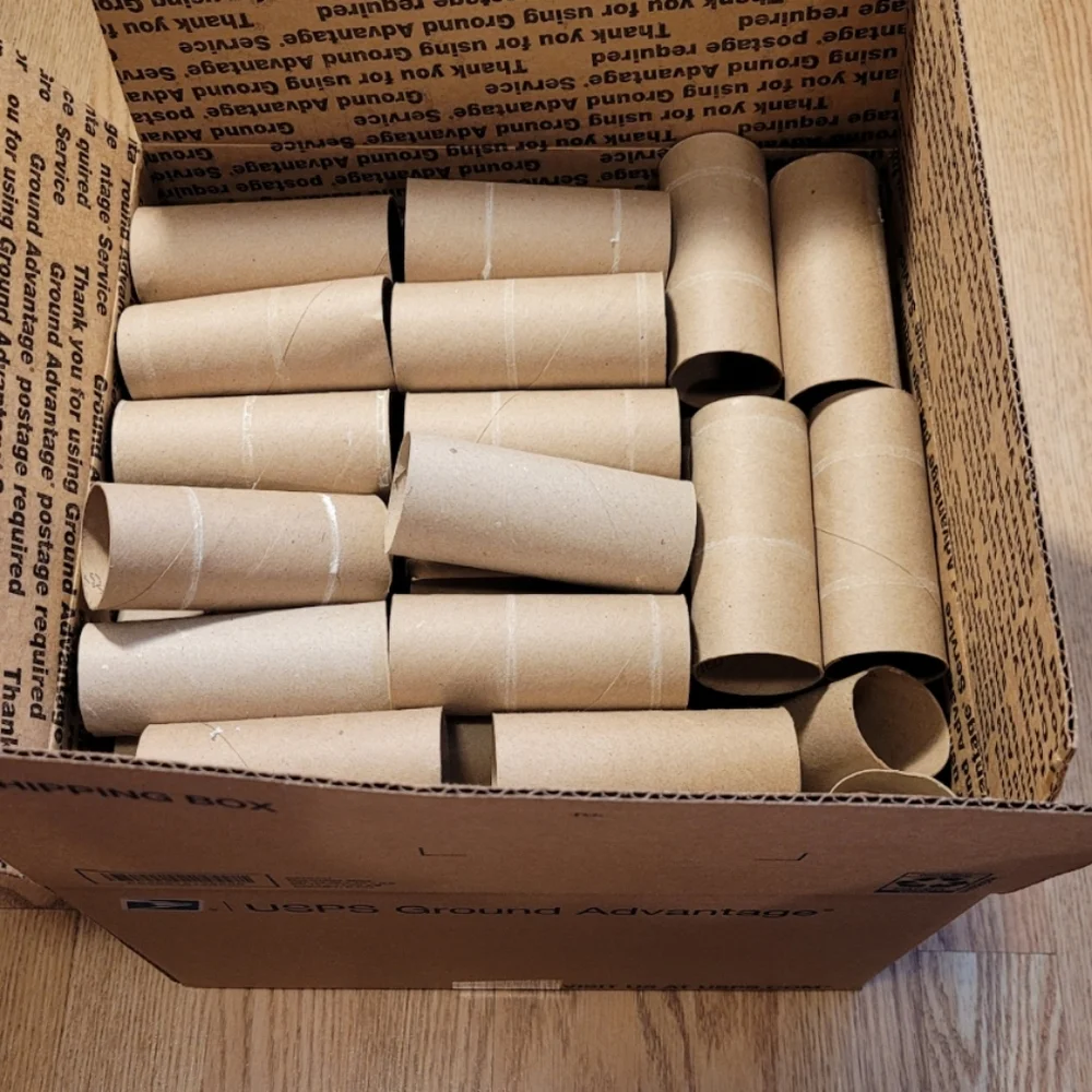 90 Empty Toilet Paper Rolls Clean Cardboard Tubes Crafts Art Supplies Projects